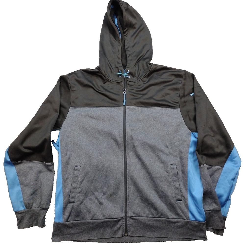 Wrangler Foothills Blue and Grey Performance Jacket With Hood Men's Size  XLT